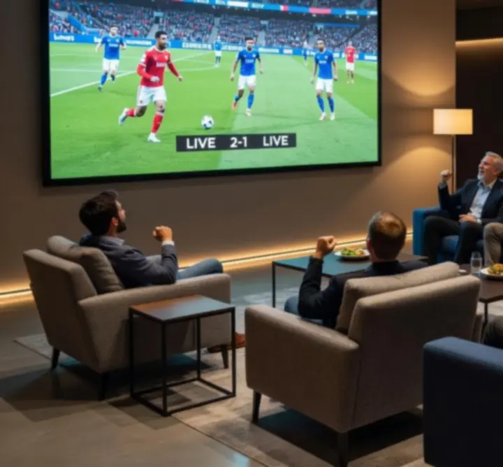 Transmisja sportowa na dużym ekranie w Zynko Hub